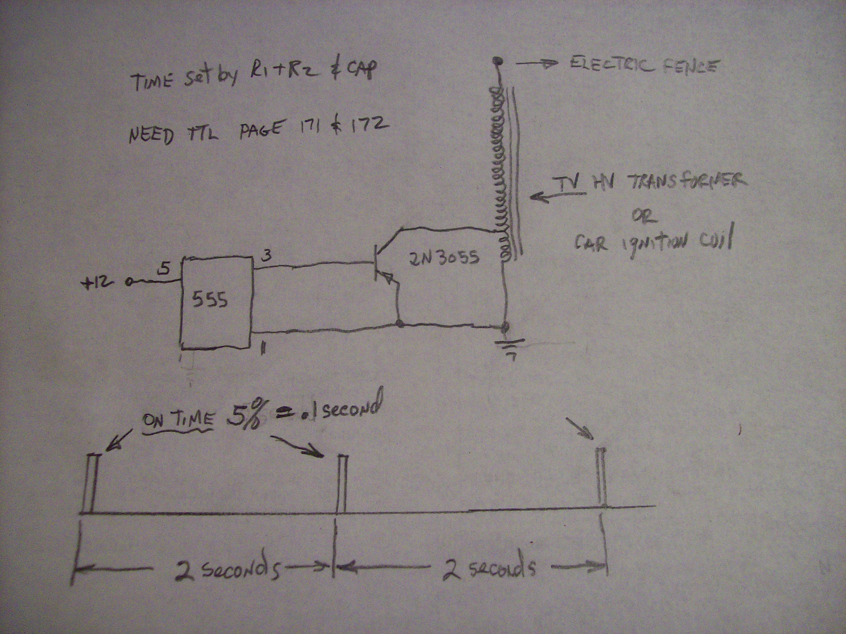 Need TTL Cookbook page 171 & 172. 555 timer 2N3055 vintage Electric Fence  Charger | Electronics Forum (Circuits, Projects and Microcontrollers)  Vintage Electric Fence Charger Wiring Diagrams    Electro-Tech-Online