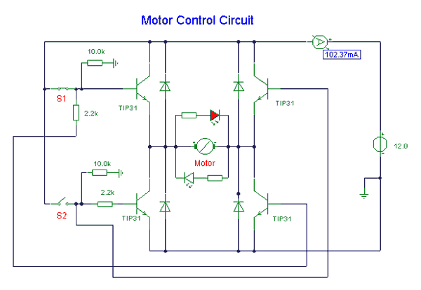Dc Motor Control Circuit Electronics