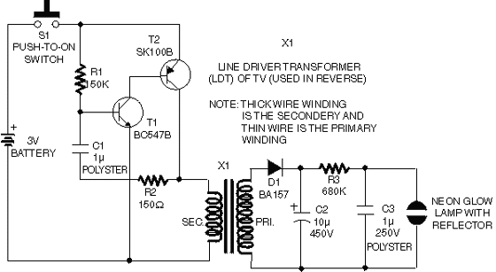 Project: Strobe Light | Electronics Forum (Circuits ... a 3 wire strobe bulb wiring diagram 