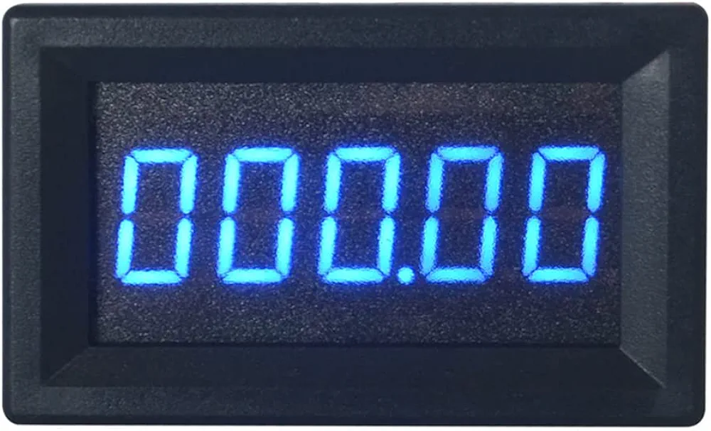 Taidacent Blue Color High Precision 5 Digit Amp Meter DC 0.0000-3.0000A Ammeter Digital Display DC Digital Ammeter Resolution 0.1mA